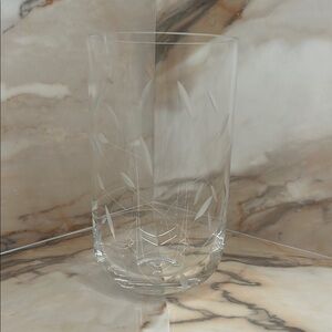 Etched Glass Vase